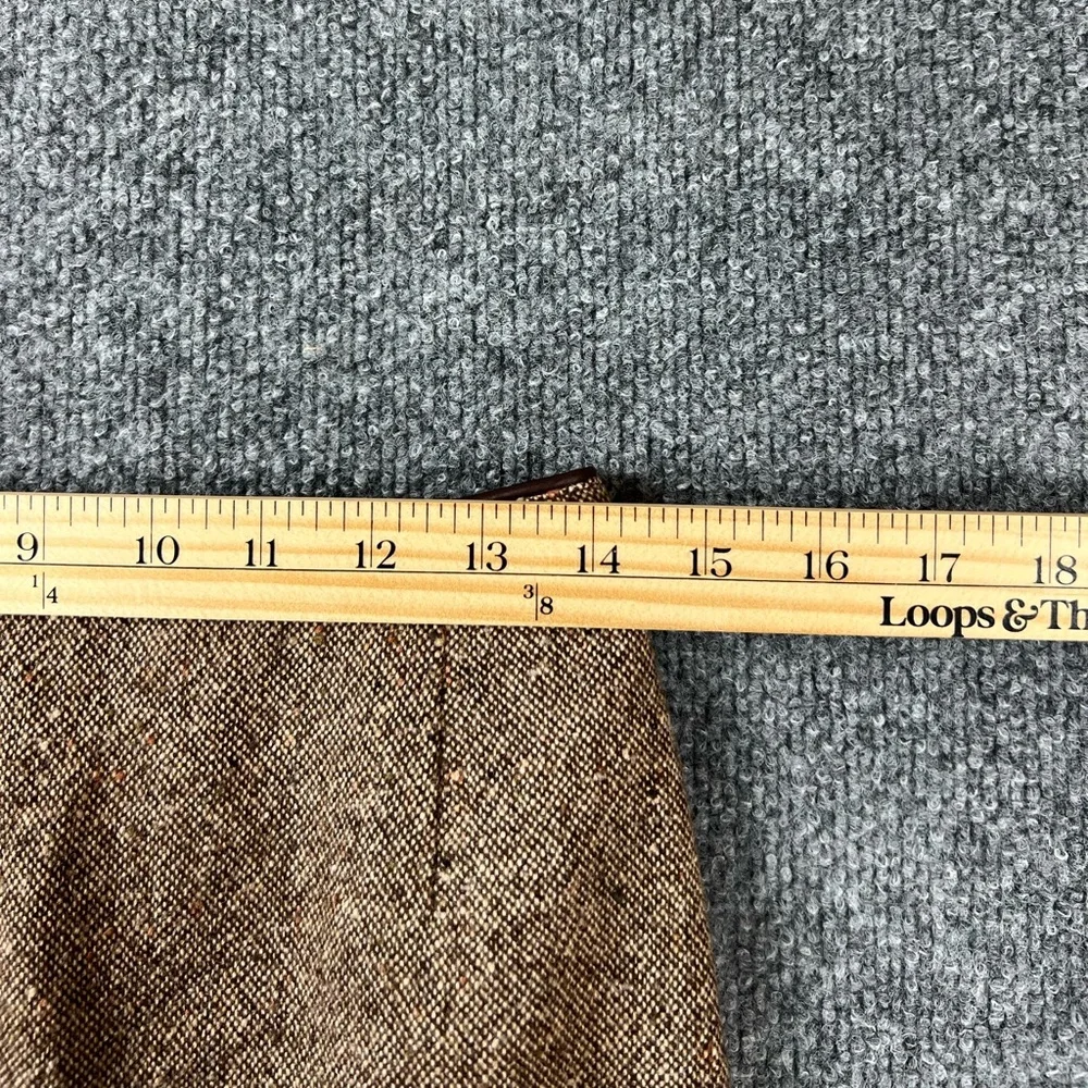 Casual Corner Womens Skirt Sz‎ 8 Brown Beige Tweed Knee Length Wool Blend Pencil
